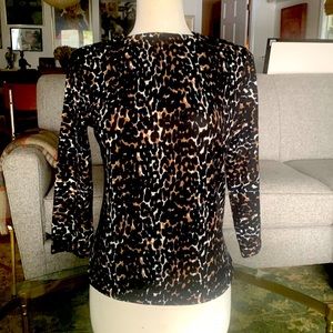 Talbots Petites Leopard Sweater